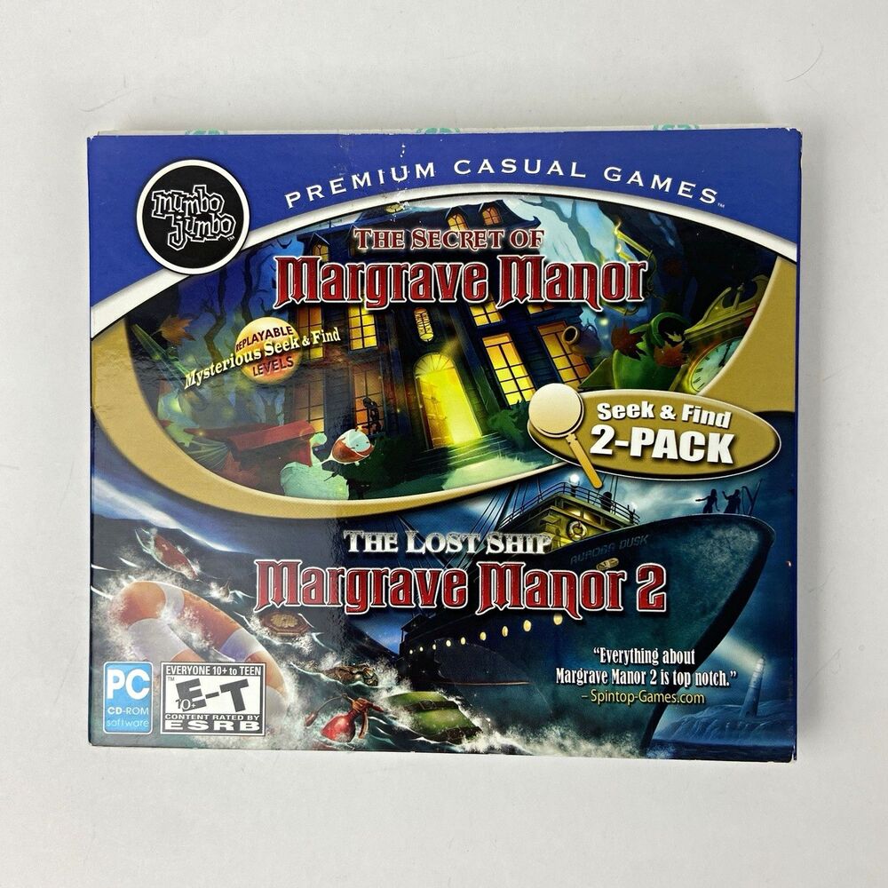 MumboJumbo Margrave Manor 2-Pack PC Hidden Object Puzzle Adventure 2011